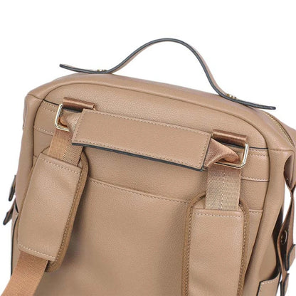 Leather Diaper Backpack All-In-One